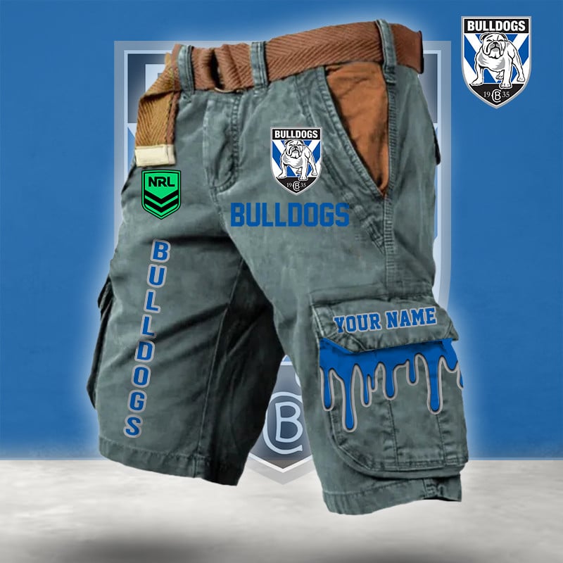 PREMIUM NRL X CB Cargo Shorts Custom Name Limited Edition NDT LVH