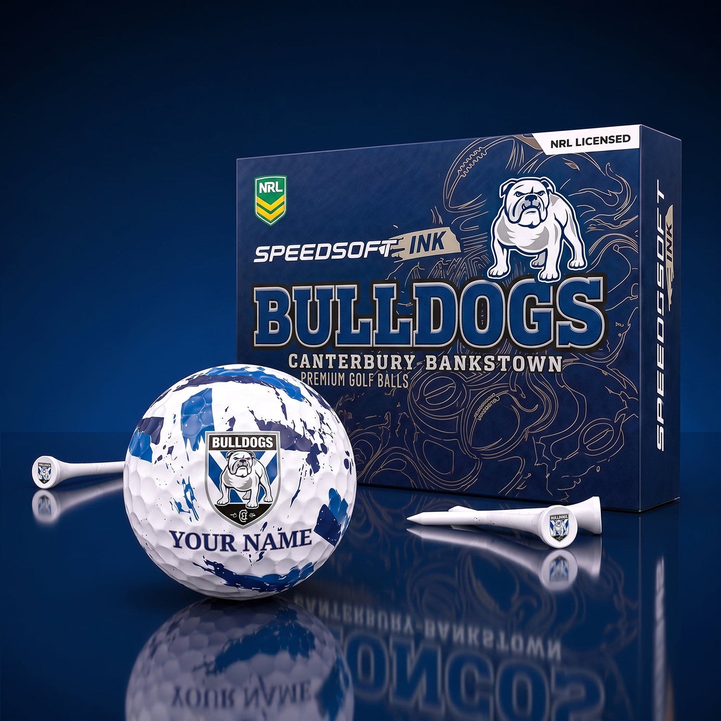 PREMIUM NRL X CBB EXCLUSIVE PERSONALIZED GOLF BALL SET LIMITED EDTION