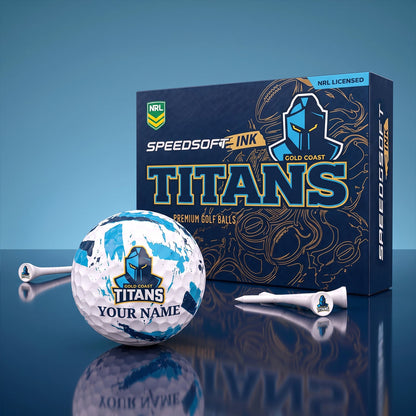 PREMIUM NRL X GCT EXCLUSIVE PERSONALIZED GOLF BALL SET LIMITED EDTION