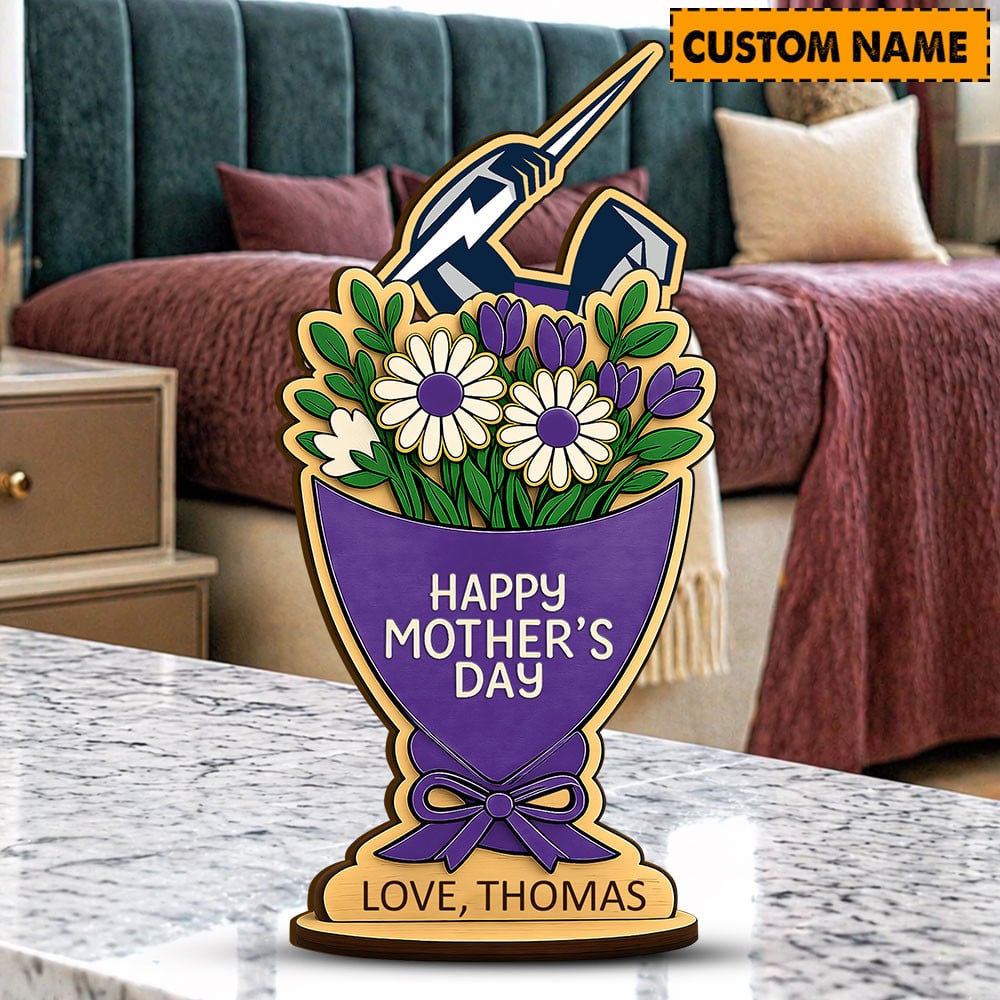 PREMIUM NRL X MS Custom Name Happy Mother's Day Wooden Plaque Gifts For Fan NDT LVH 180426