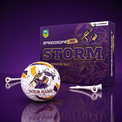PREMIUM NRL X MS EXCLUSIVE PERSONALIZED GOLF BALL SET LIMITED EDTION