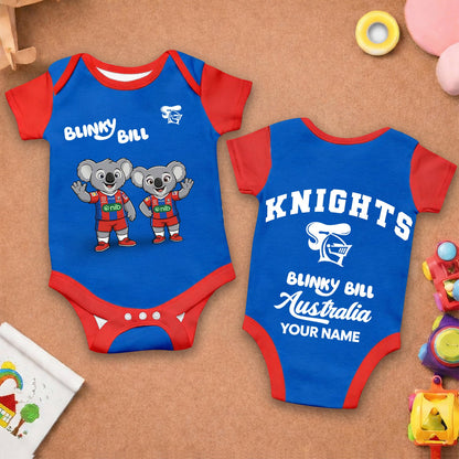 PREMIUM NRL X NK BLINKY BILL Baby Romper Custom Name For Kids NDT LVH 130426 1