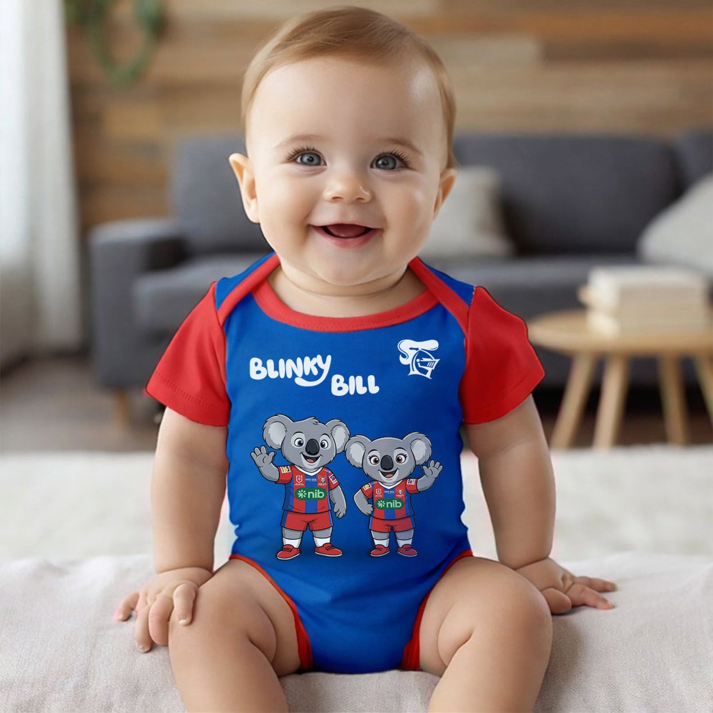 PREMIUM NRL X NK BLINKY BILL Baby Romper Custom Name For Kids NDT LVH 130426 1