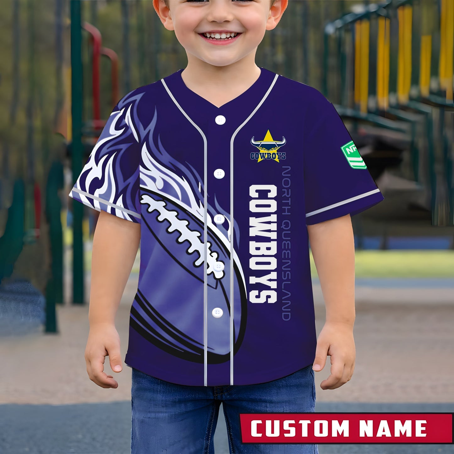 PREMIUM NRL X NQC New Youth Baseball Jersey Limited Editions NDT LVH