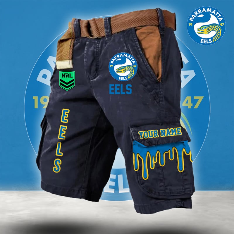 PREMIUM NRL X PE Cargo Shorts Custom Name Limited Edition NDT LVH