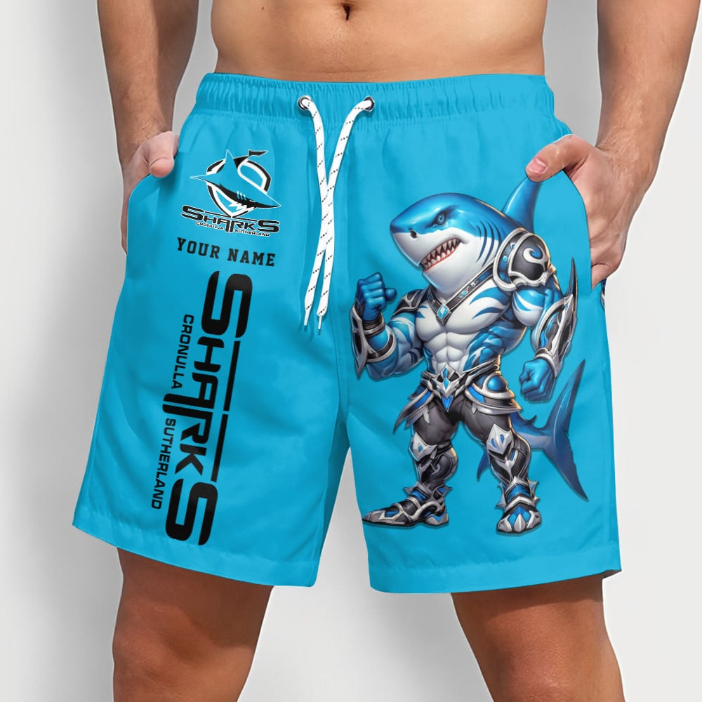 PREMIUM NRL  X SCS Sport Style Mascot Men Short Pants Custom NAME NDT NQK