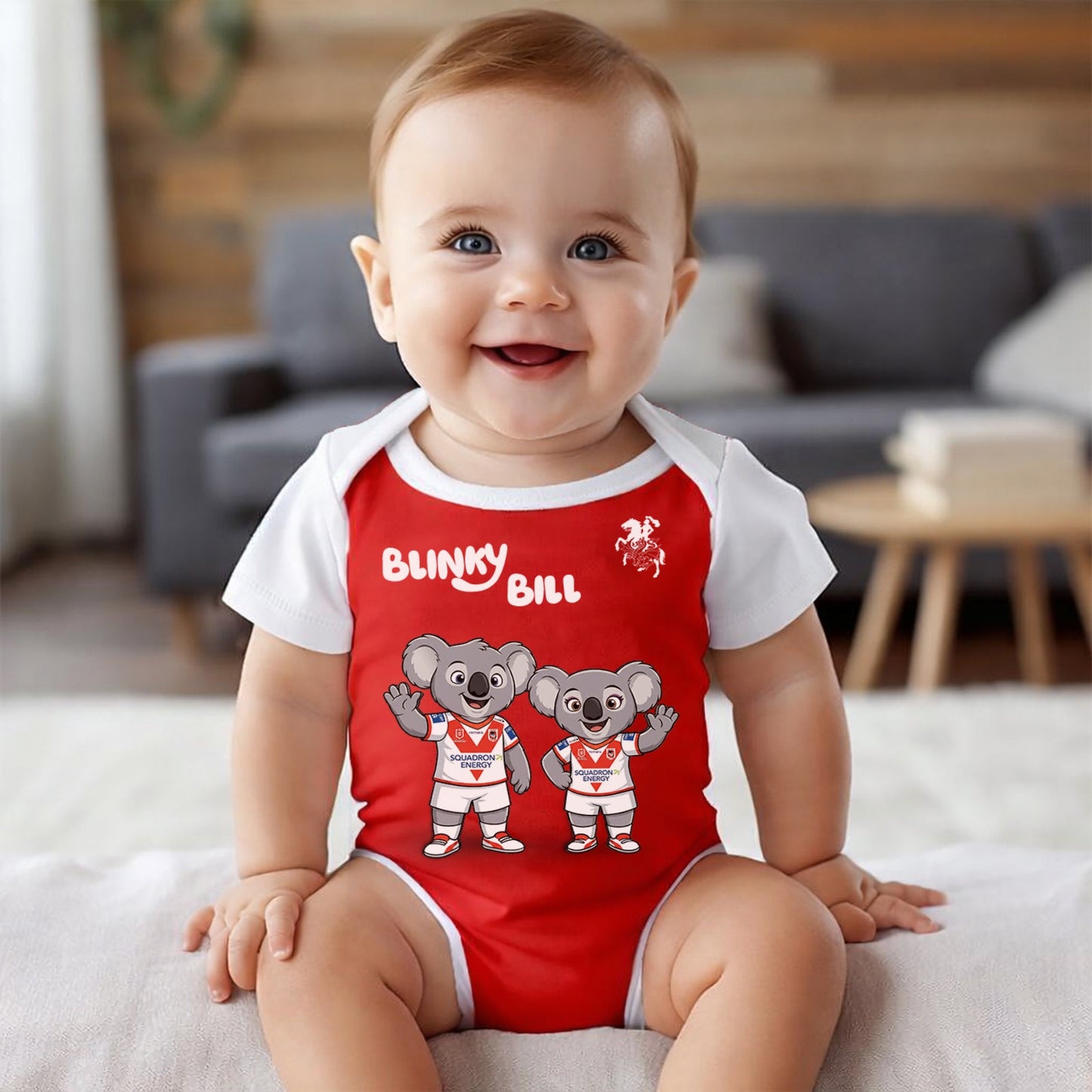 PREMIUM NRL X SID BLINKY BILL Baby Romper Custom Name For Kids NDT LVH 130426 1