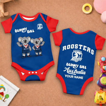 PREMIUM NRL X SR BLINKY BILL Baby Romper Custom Name For Kids NDT LVH 130426 1