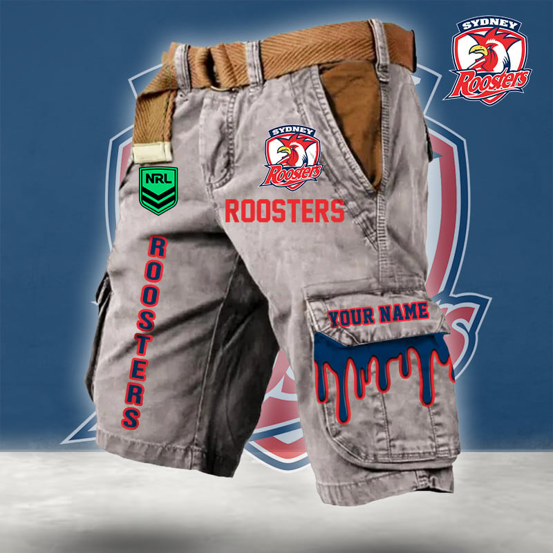 PREMIUM NRL X SR Cargo Shorts Custom Name Limited Edition NDT LVH