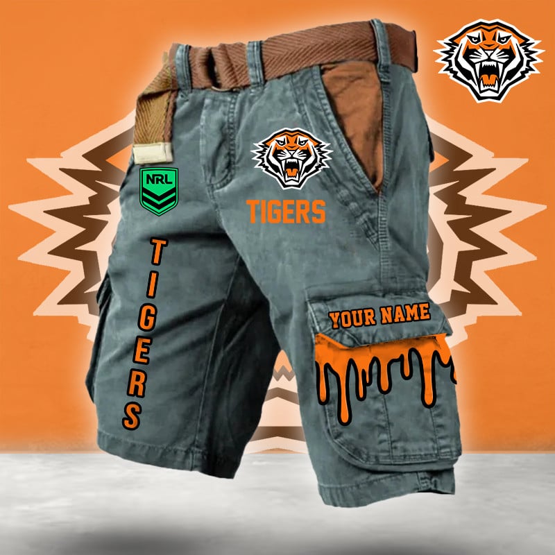 PREMIUM NRL X WT Cargo Shorts Custom Name Limited Edition NDT LVH