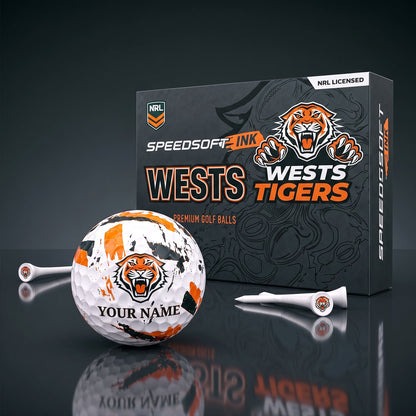 PREMIUM NRL X WT EXCLUSIVE PERSONALIZED GOLF BALL SET LIMITED EDTION