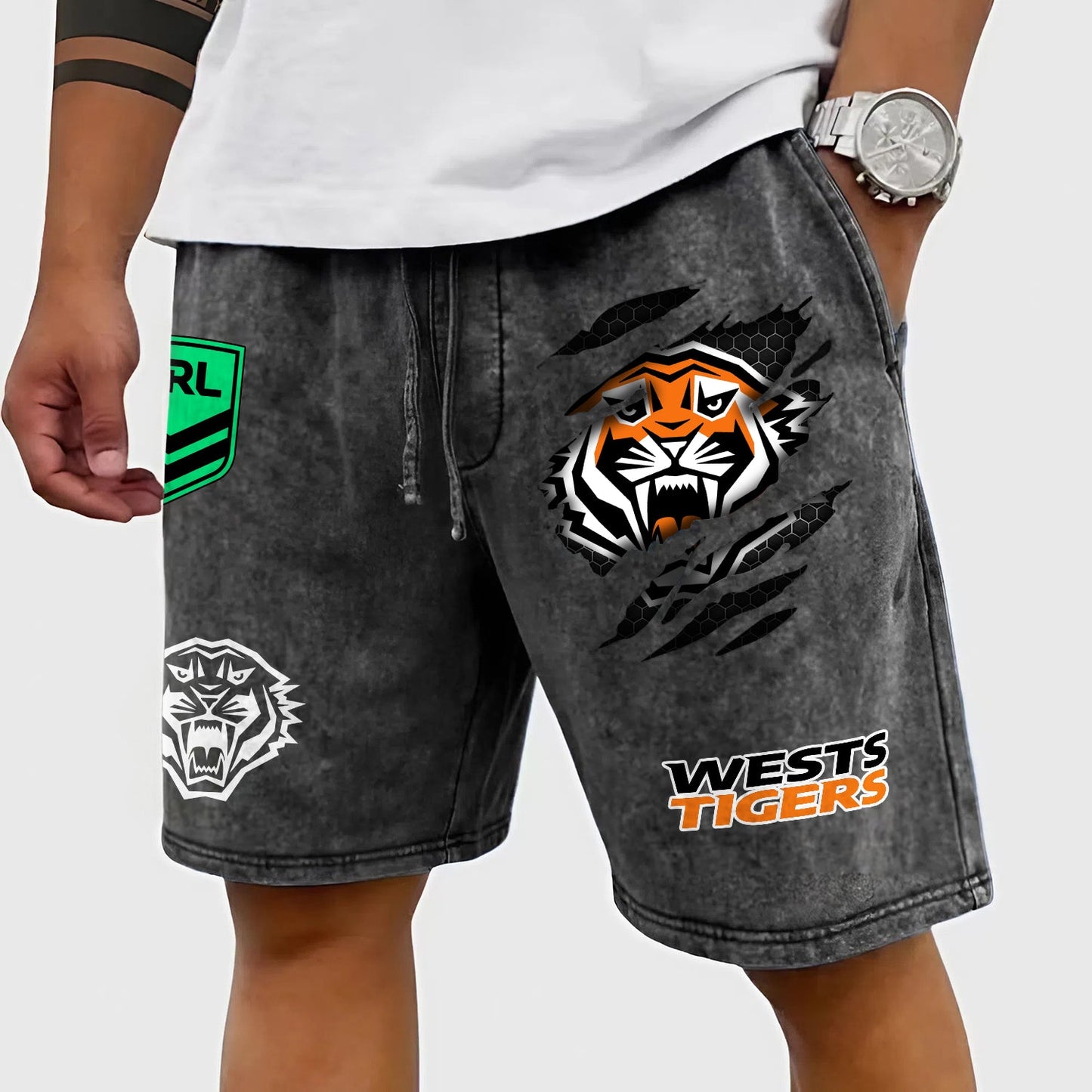 PREMIUM NRL X WT Wash Shorts FOR SUMMER HOLIDAY NDT NHM 030426