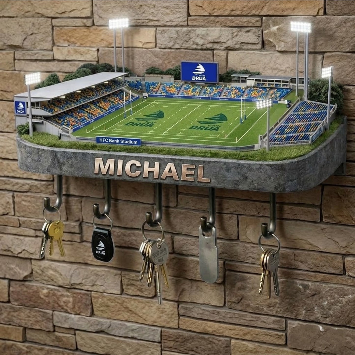 PREMIUM  SRP X FIJI Stadium Wood Key Hanger Limited Editions NDT NTN