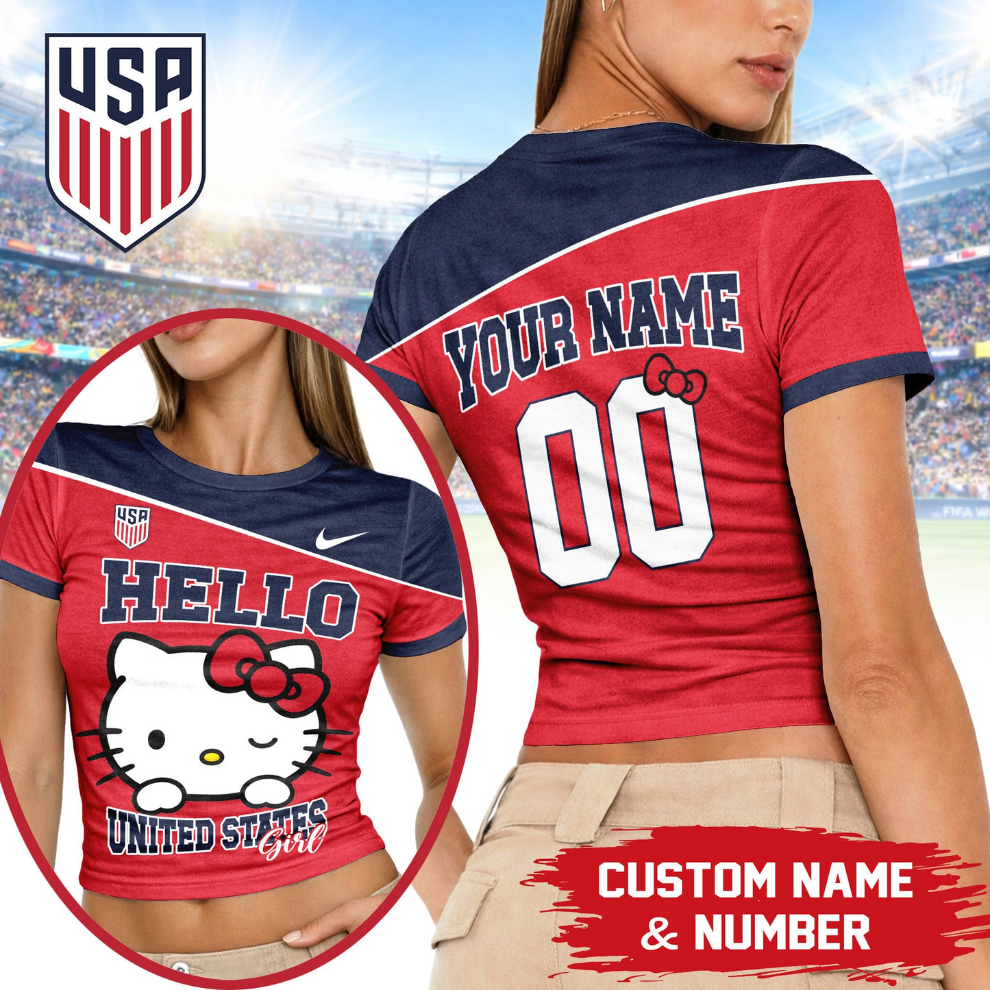 PREMIUM  WC26 X UNI Play Cute 3D Baby Tee NDT VHM 190526