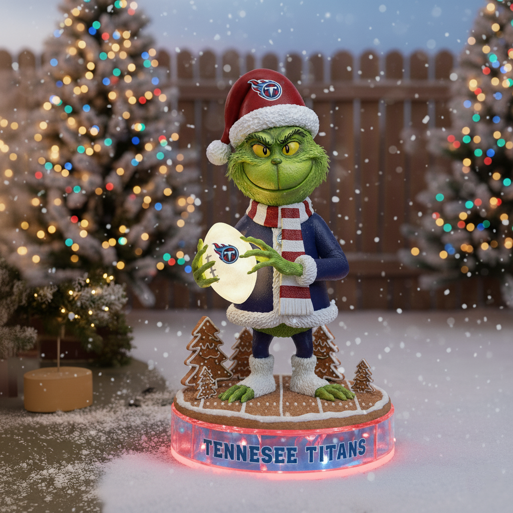 PREMIUM Whoville X TEN Holiday Spirit Collectible Grinch Statue LED LIGHT  NDT NHM