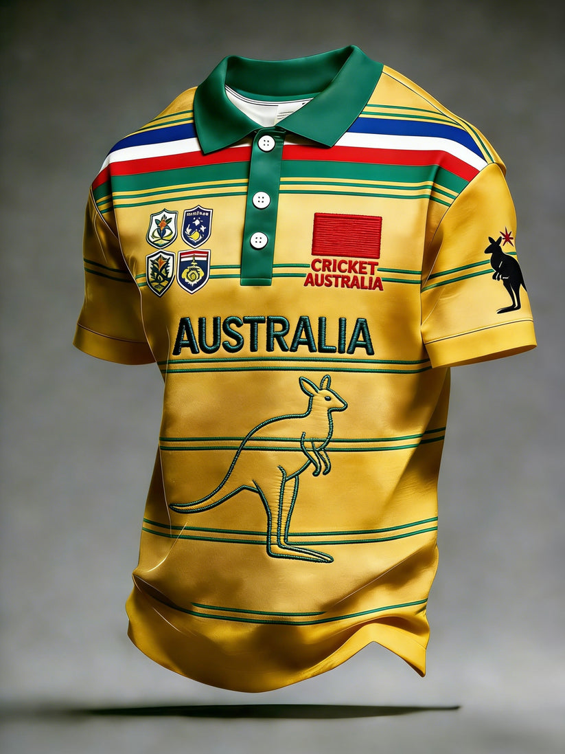 PREMIUM AUS X 3D CRICKET CLASSIC POLO SHIRT NDT VHM 130326