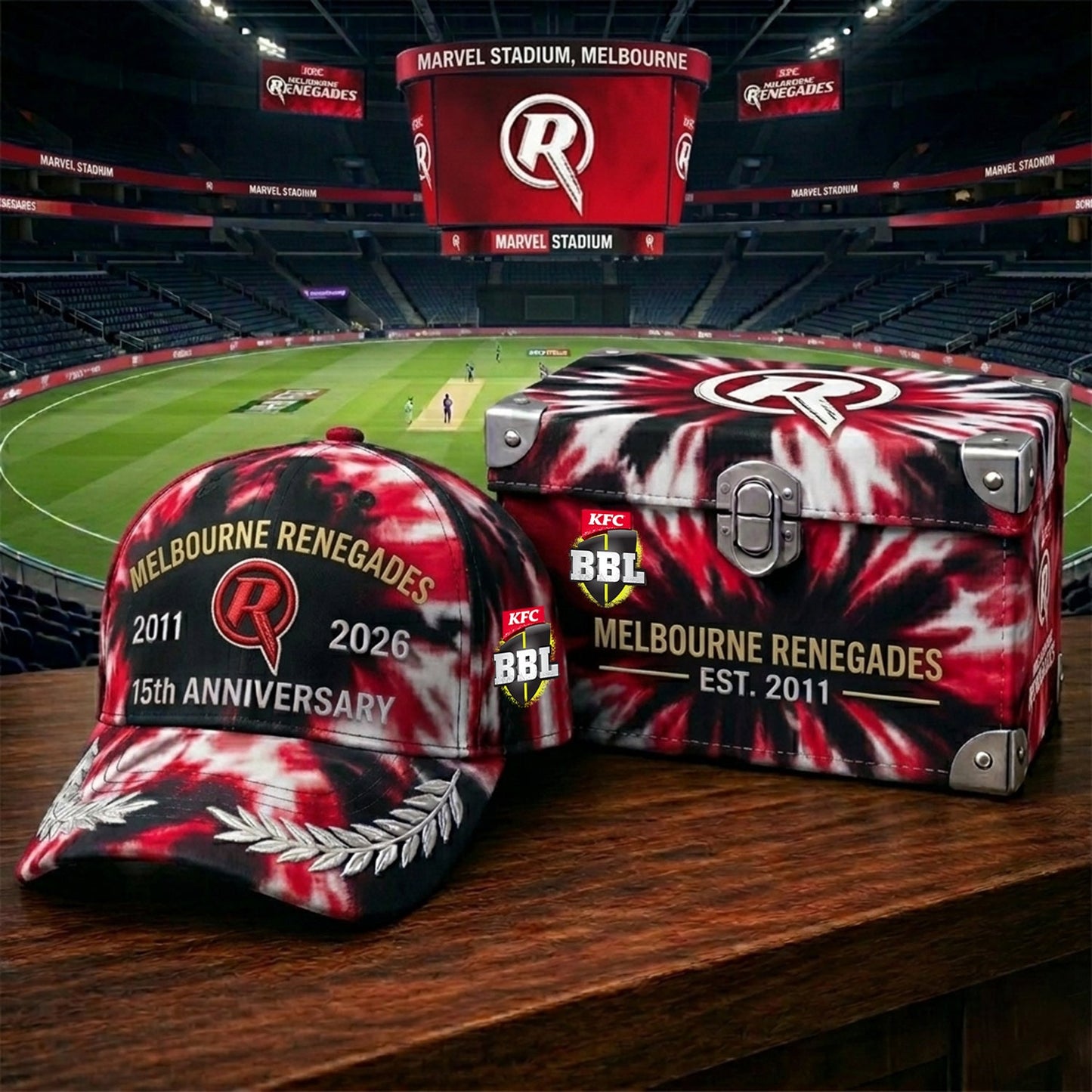 PREMIUM BBL X MR RETRO HIPPIE CRICKET CAP NDT NHM 240326