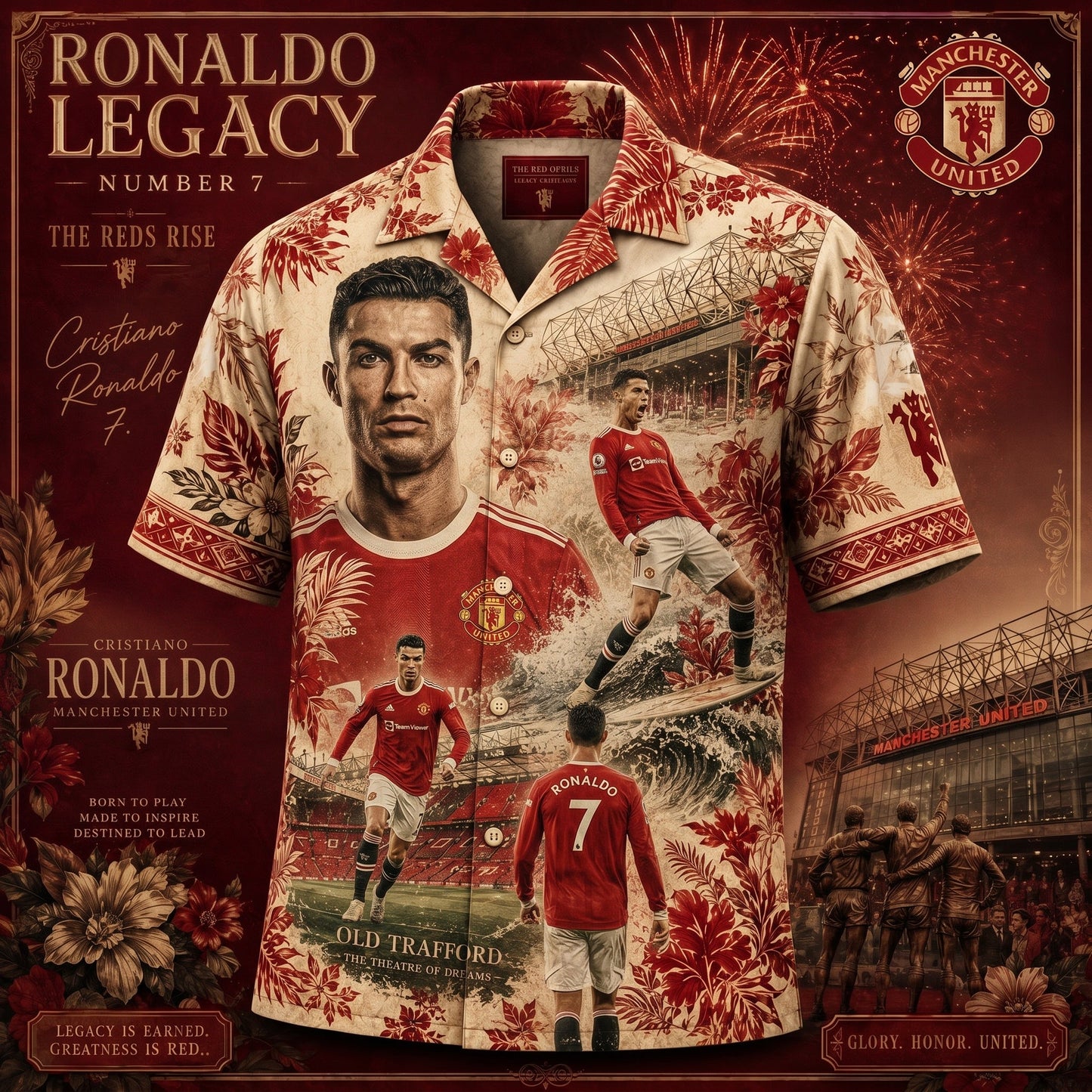 PREMIUM CR7 X THANK FOR MEMORIES HAWAI SHIRT LIMITED EDITION V2339  NDT VHM 250526