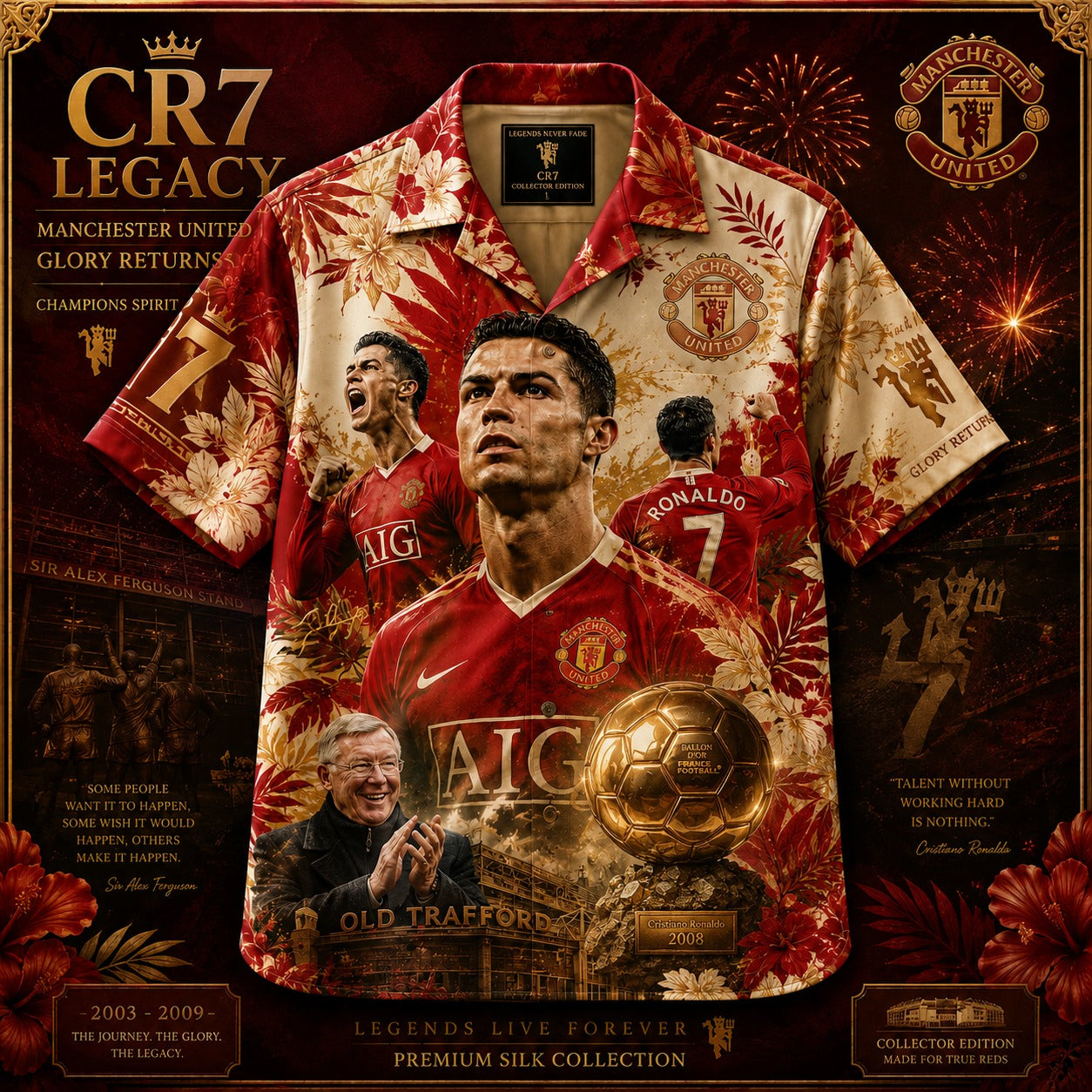 PREMIUM CR7 X THANK FOR MEMORIES HAWAI SHIRT LIMITED EDITION V393  NDT VHM 250526