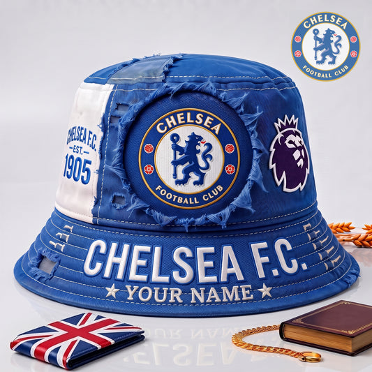PREMIUM EPL X CHE EXCLUSIVE Torn Fabric Legacy Bucket Hat For New Season NDT NHM 010726
