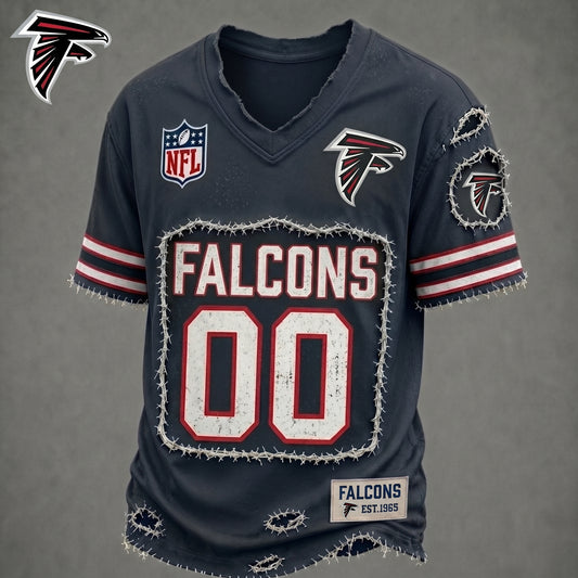 PREMIUM NFL X AF LUXURY V-NECK T-SHIRT CUSTOME NUMBER FOR SEASON SUMMER NDT VHM 200626
