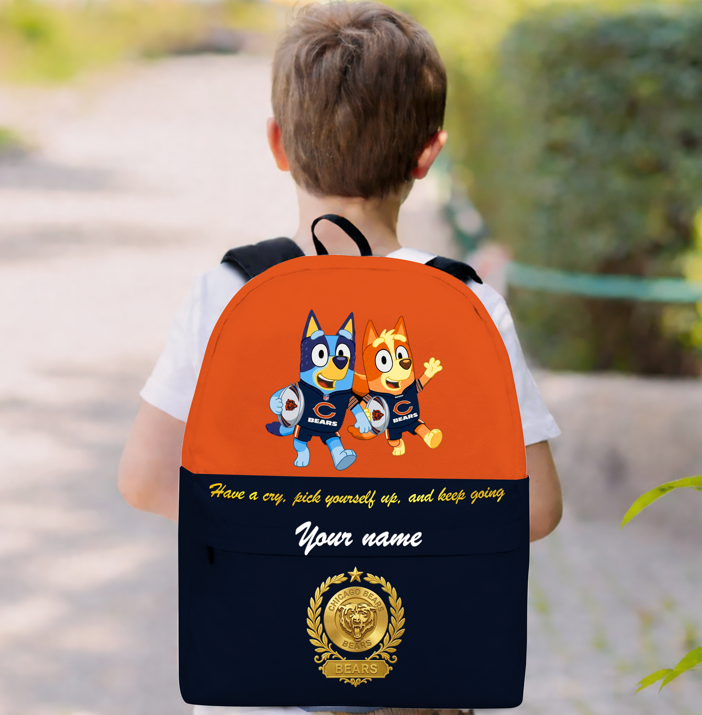 PREMIUM NFL X CB Schoolbag  Bluey & Bingo  Personalized Gifts For Son Limited Edition NDT VHM 050326