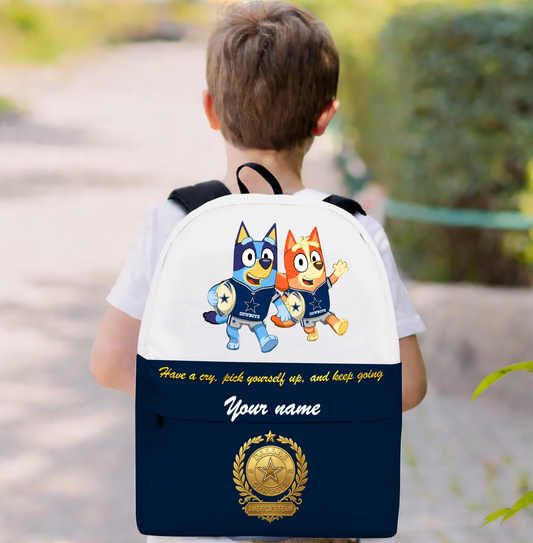 PREMIUM NFL X DC Schoolbag  Bluey & Bingo  Personalized Gifts For Son Limited Edition NDT VHM 050326
