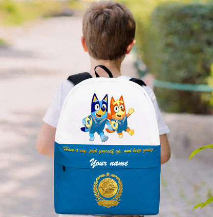 PREMIUM NFL X DET Schoolbag  Bluey & Bingo  Personalized Gifts For Son Limited Edition NDT VHM 050326