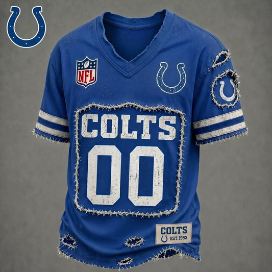 PREMIUM NFL X IC LUXURY V-NECK T-SHIRT CUSTOME NUMBER FOR SEASON SUMMER NDT VHM 200626