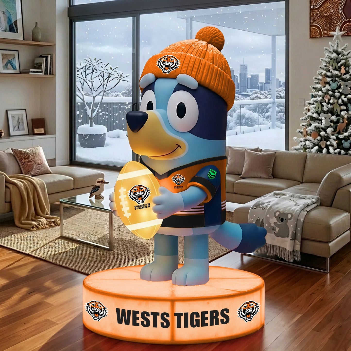 PREMIUM NRL X WT BLUEY COLLECTIBLE STATUE DECOR FOR SWEET HOME LIMITED EDITION NDT NHM 250326
