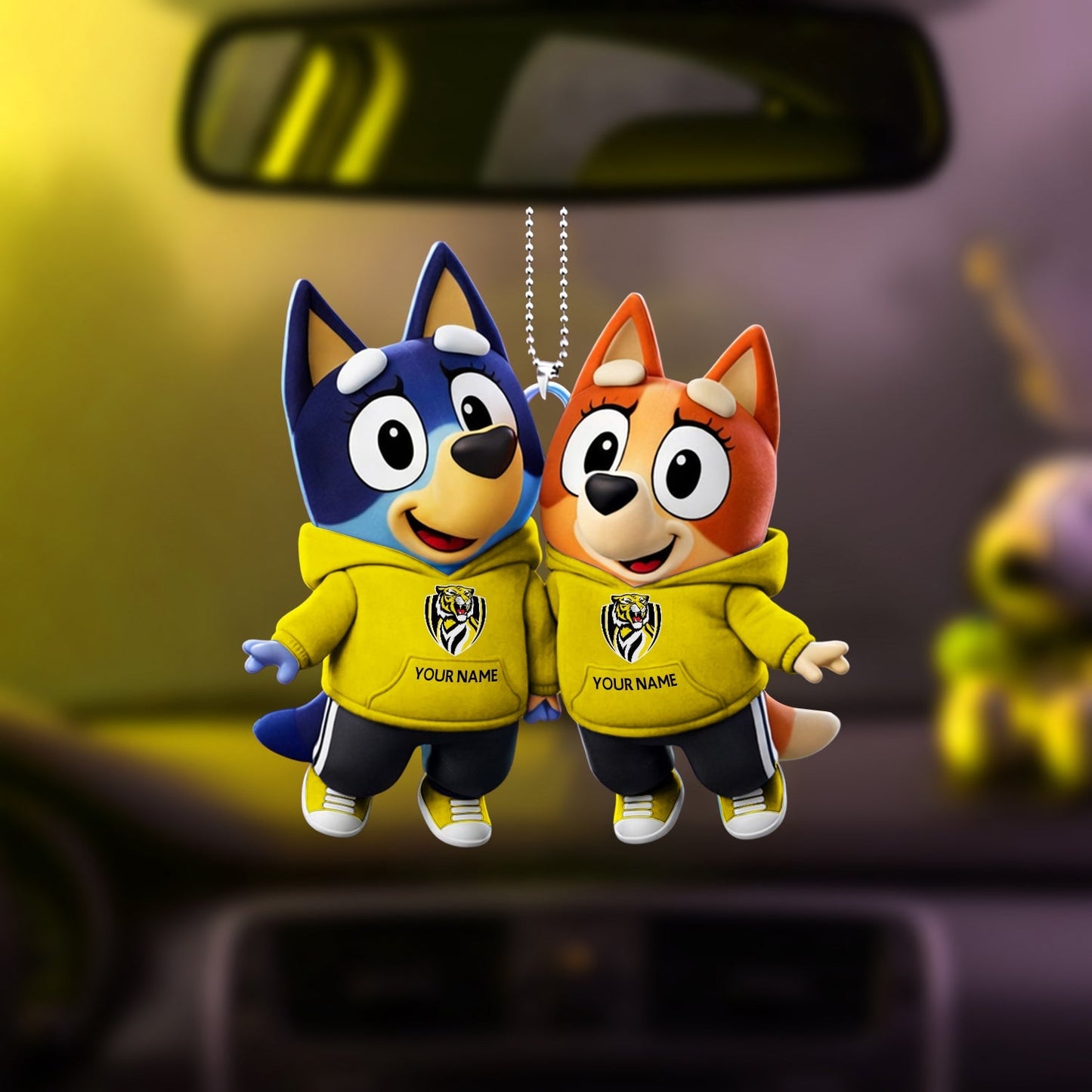 PREMIUM RICH X Bluey & Bingo Car Ornament NDT NHM 040326