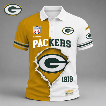 Premium NFL X GBP Game Day Streetwear V-neck  Shirt NDT VHM 040626