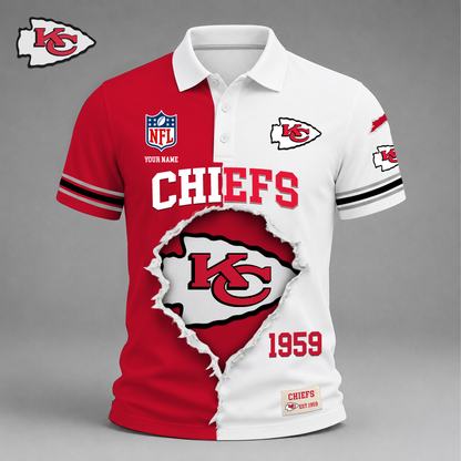 Premium NFL X KC Game Day Streetwear V-neck  Shirt NDT VHM 040626