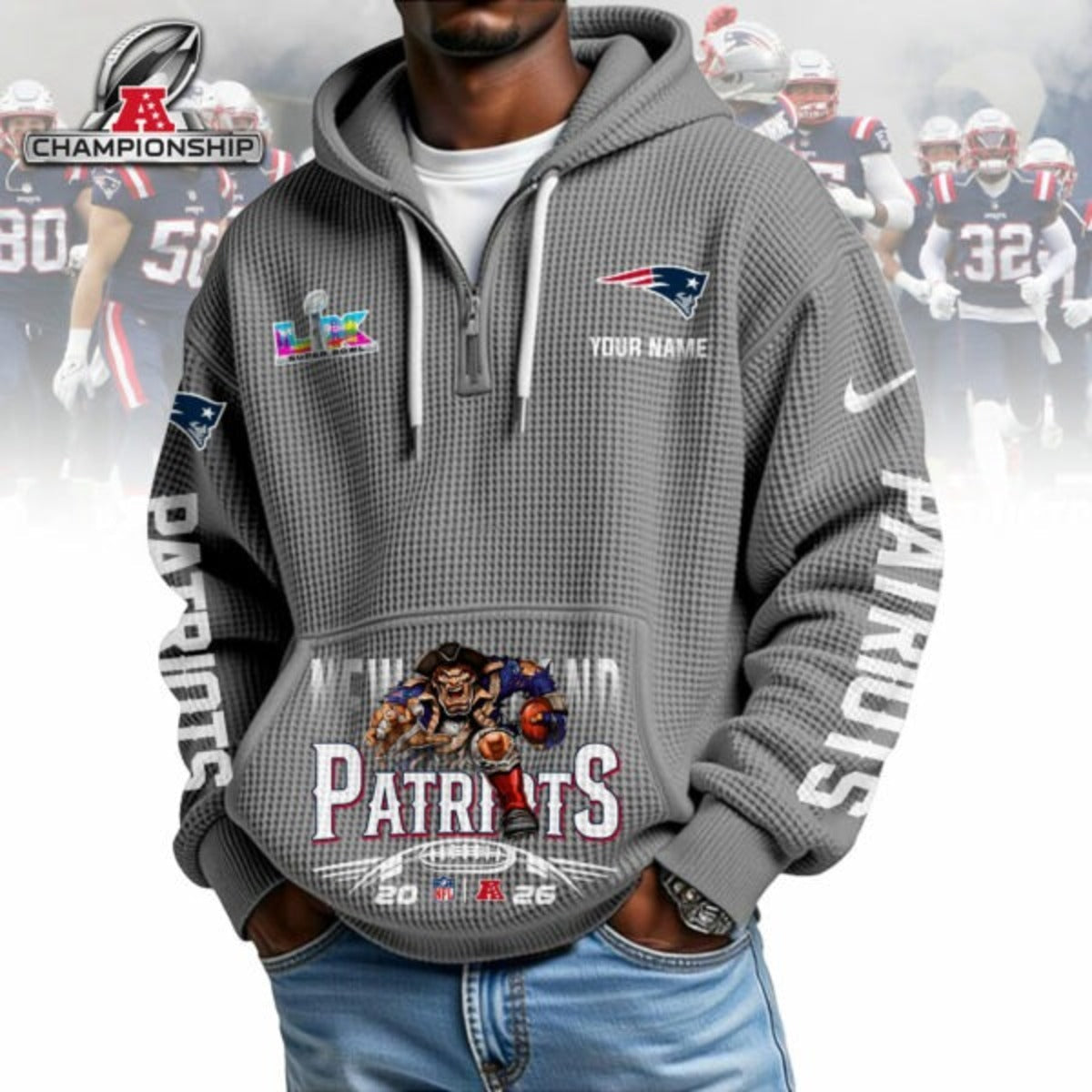 PREMIUM NFL X PAT National League Champions 2026 Fashion Hoodie NDT NHM 050226