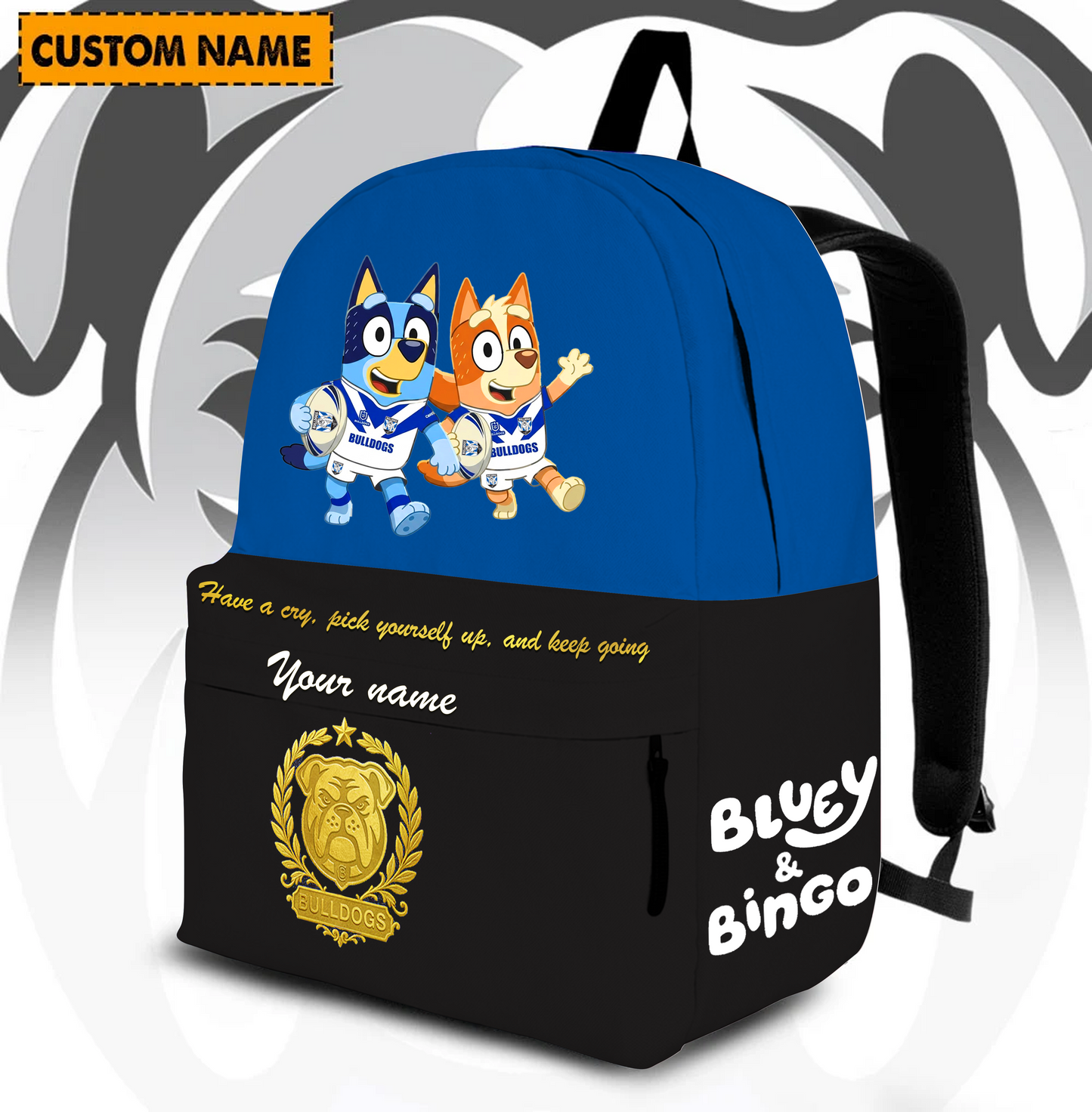 PREMIUM NRL X CBB Schoolbag  Bluey & Bingo  Personalized Gifts For Son Limited Edition NDT VHM 030326