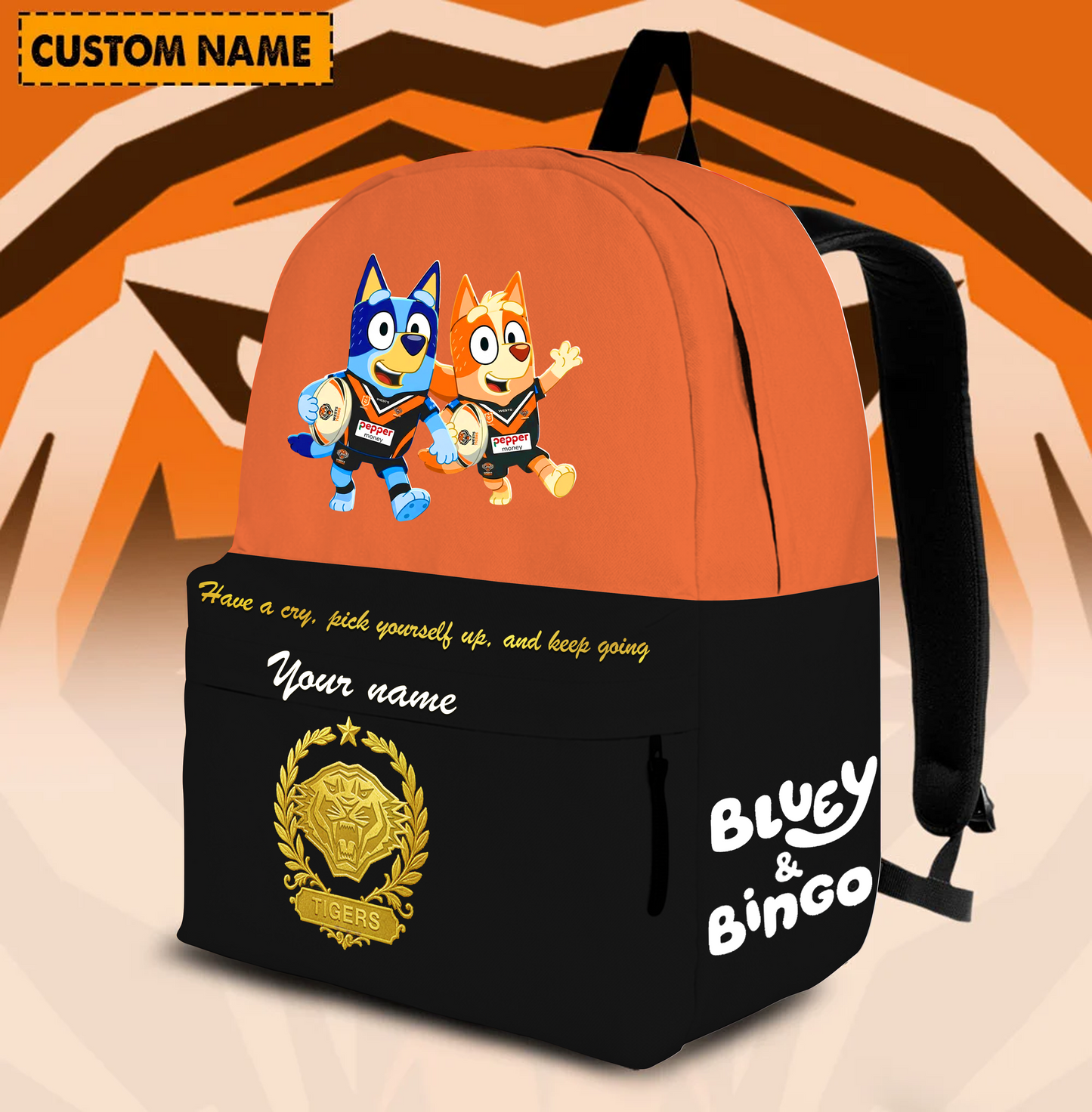 PREMIUM NRL X WT Schoolbag  Bluey & Bingo  Personalized Gifts For Son Limited Edition NDT VHM 030326