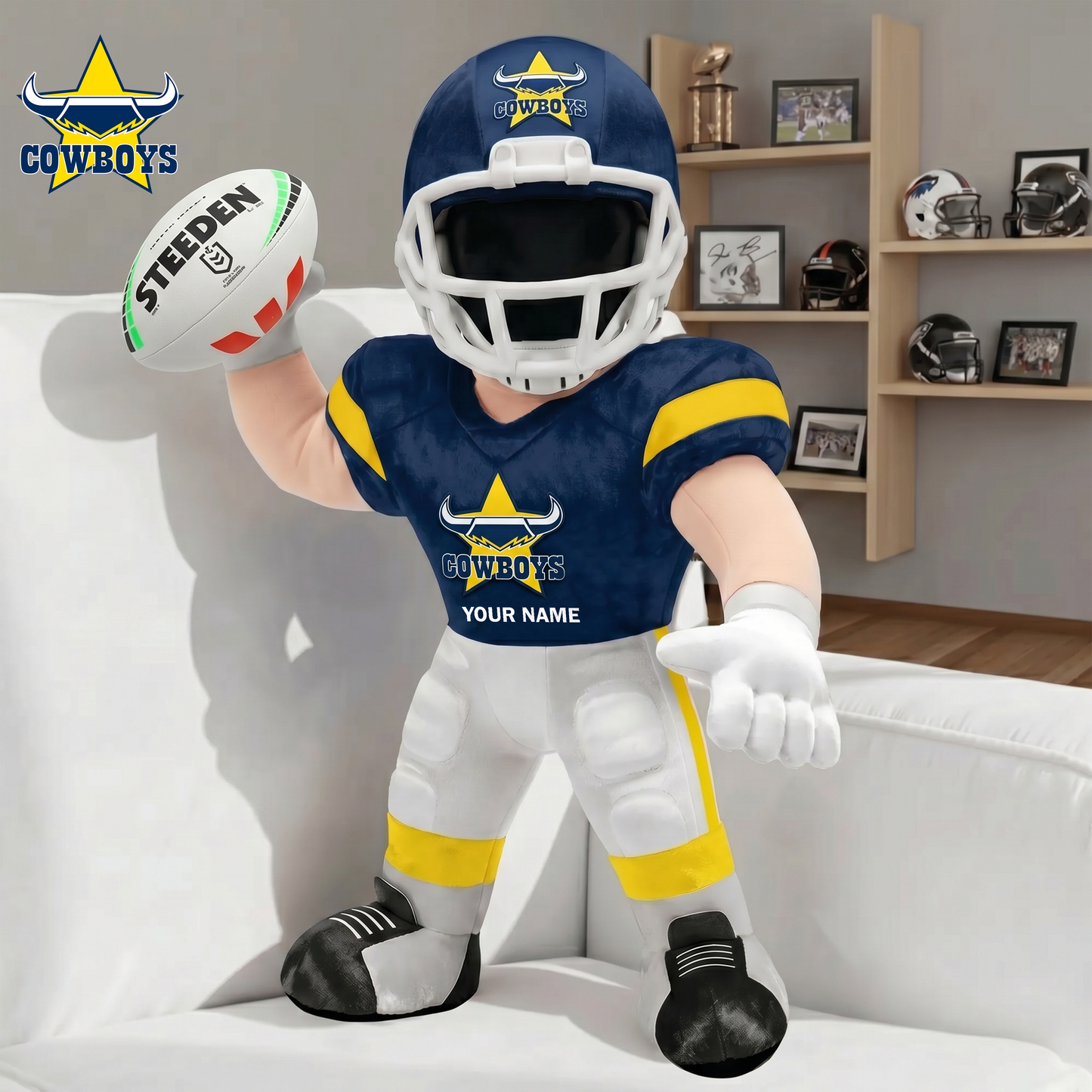 PREMUM NRL X NQC Players Custom Shape Pillow  Gifts FOR FAN NDT VHM 260526