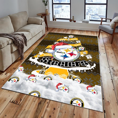 PS NFL Chrismas Carpet Rug DDT NTL