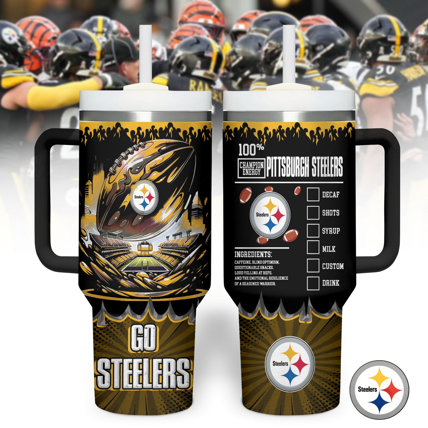 PS Premium NFL Champion Energy Tumbler 40oz DDT CTND