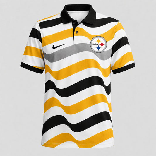 PS Premium NFL Custom Striped Athletic Polo Shirt