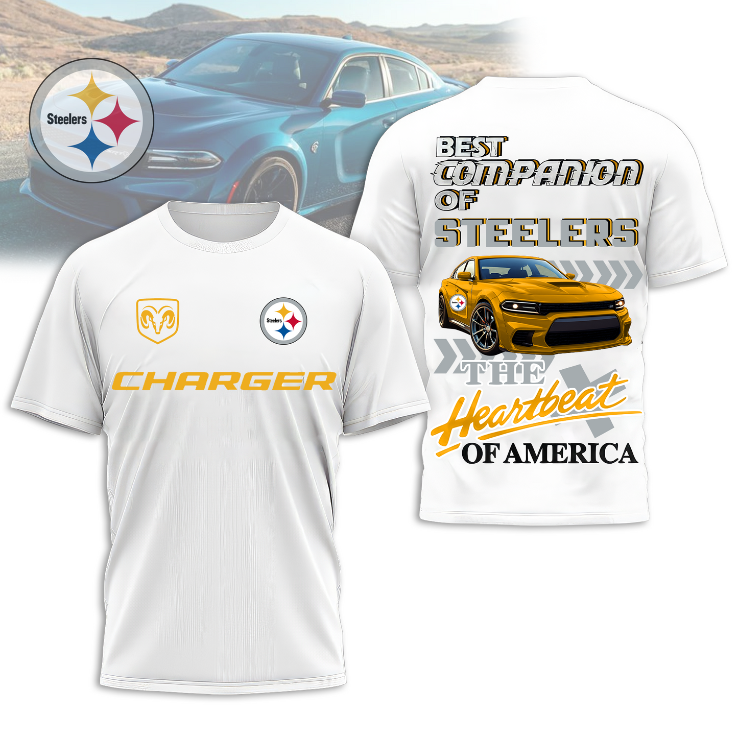 PS Premium NFL DC Car 3D Shirt DDT CTND