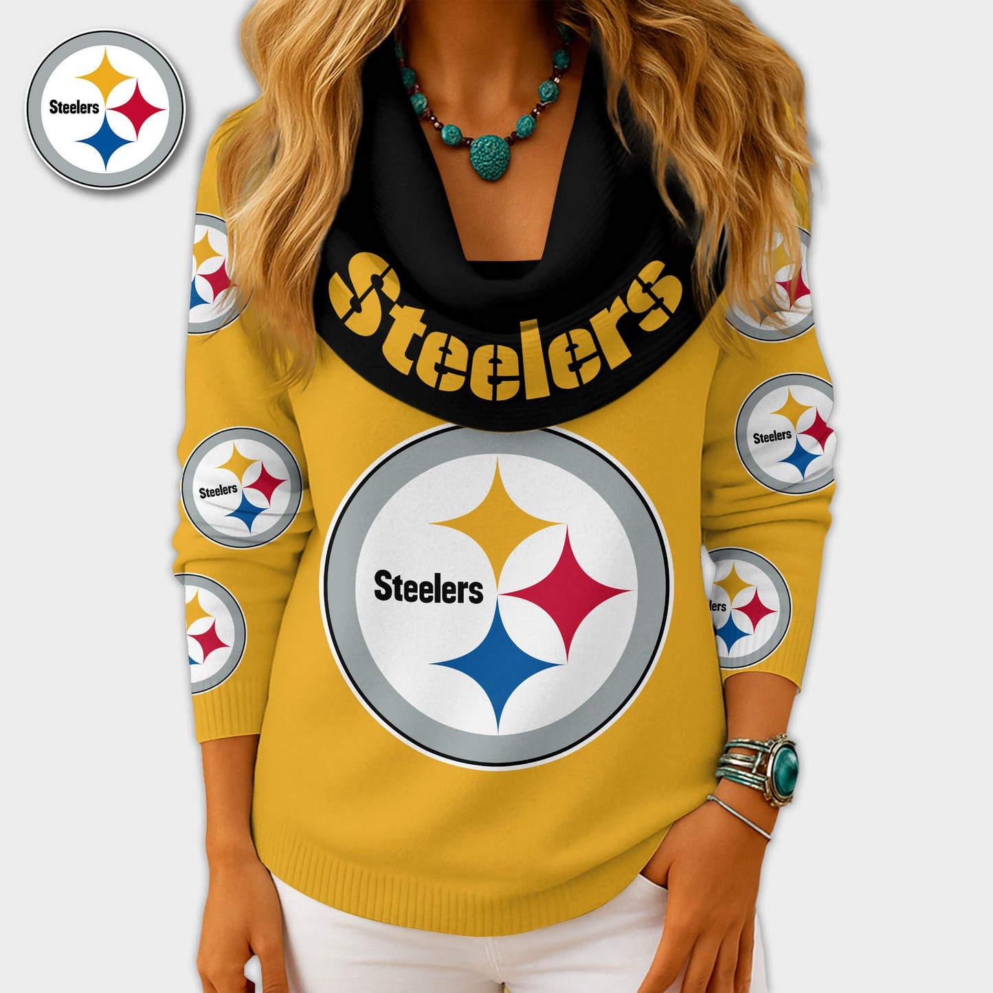 PS Premium NFL Fan Cowl Neck Sweater 3D Shirt DDT NTL