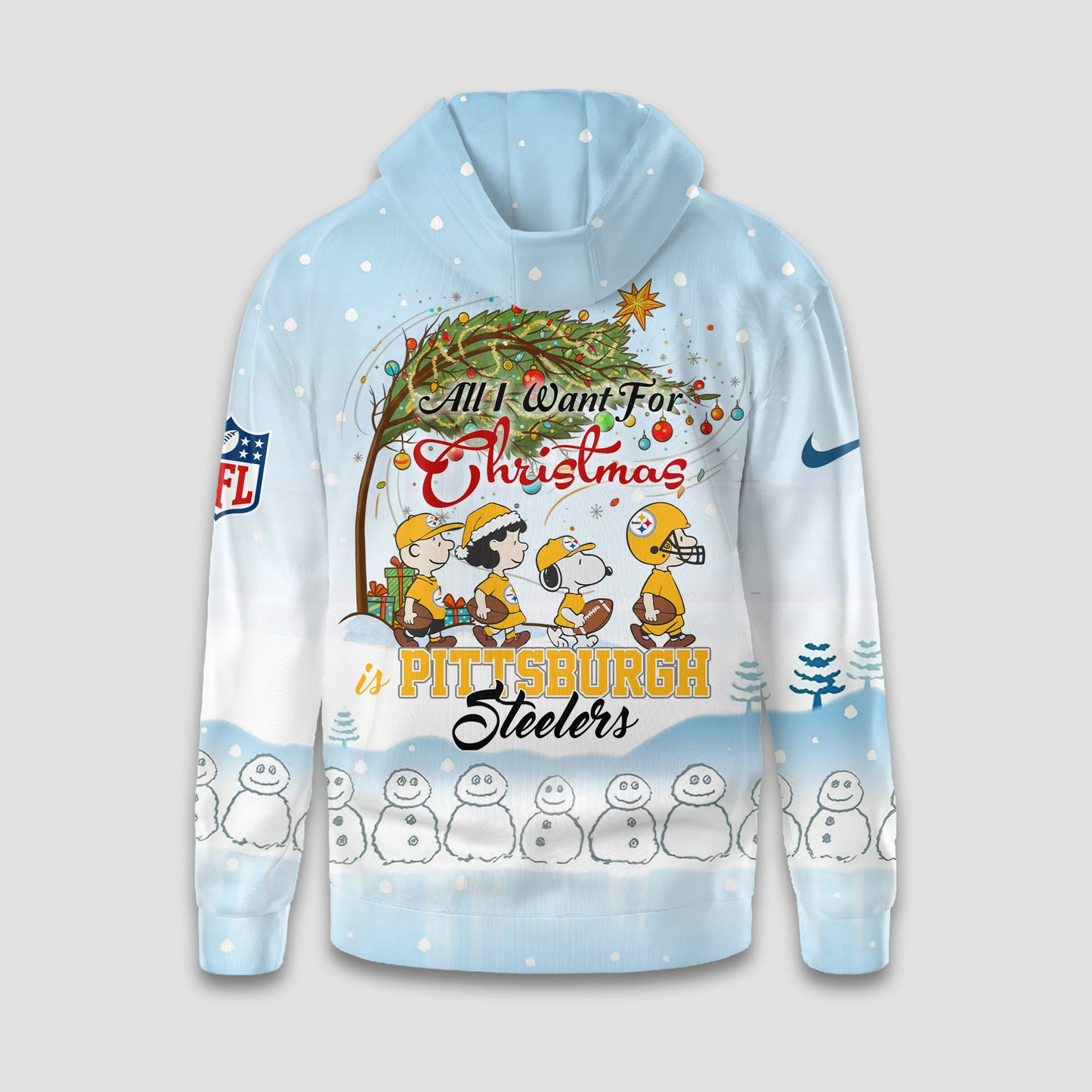 PS Premium NFL Peanuts Snow Day Hoodie DDT CTND