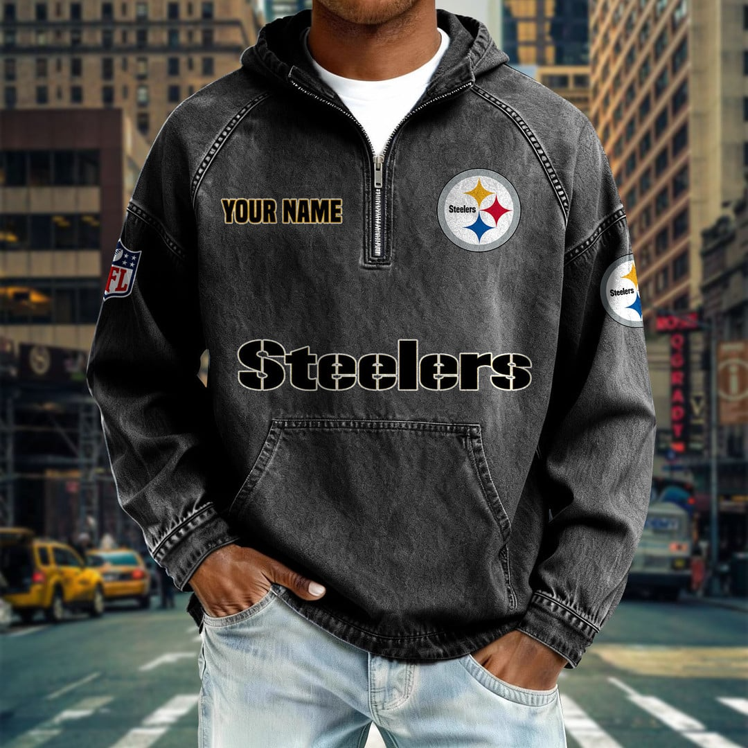PS x NFL Denim Long - Sleeved Hooded Sweatshirt DDT NTL