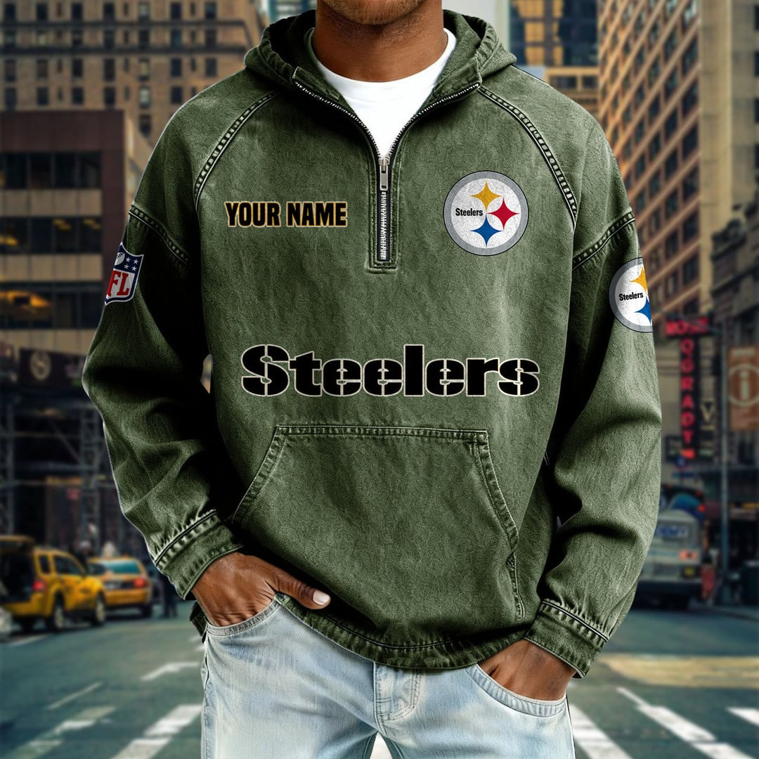 PS x NFL Denim Long - Sleeved Hooded Sweatshirt DDT NTL