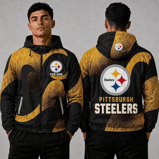 PS x NFL Premium Windbreaker Jacket Personalized Gift For Fan