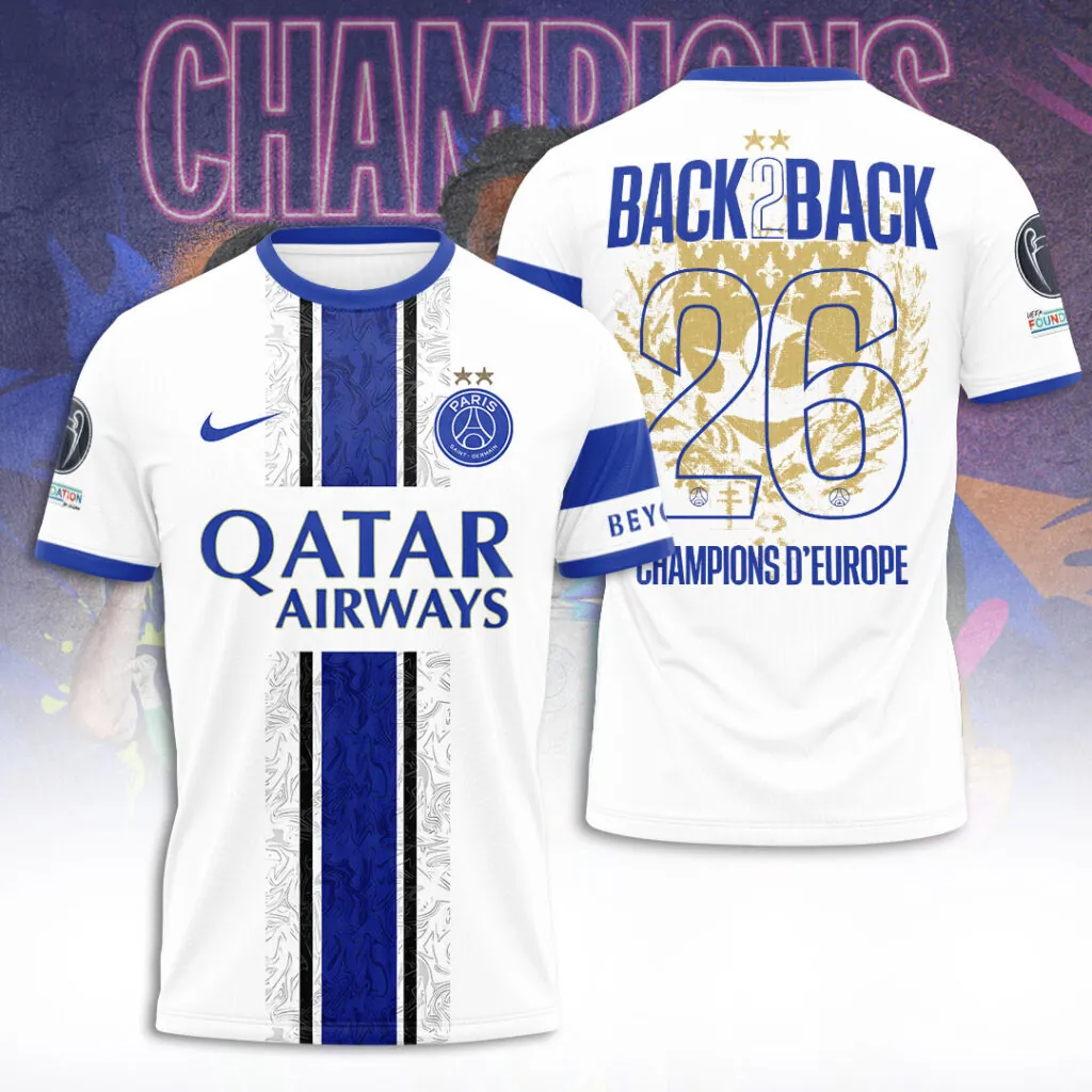 PSG Champions of Europe 2526 3D Shirt V22 0106 DatND DVT