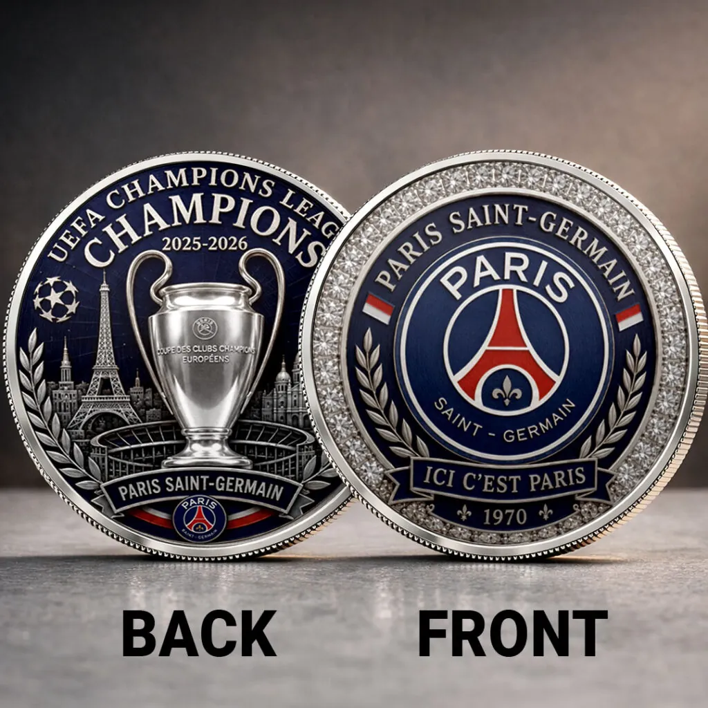 PSG UEFA Champions of Europe 2526 Commemorative Coin Cap V2 0106 DatND DVT