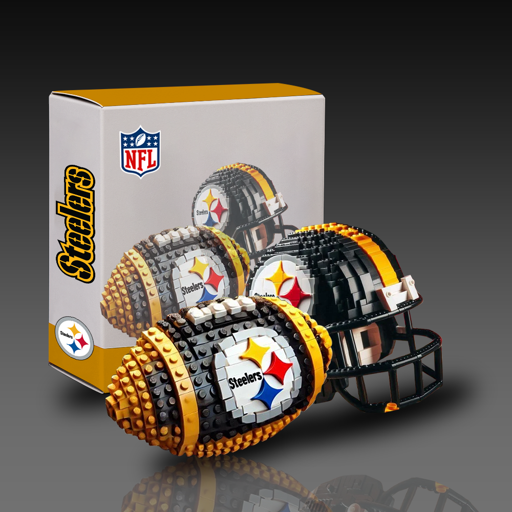NFL Team Ball & Helmets Building Block Football Set DDT CTND