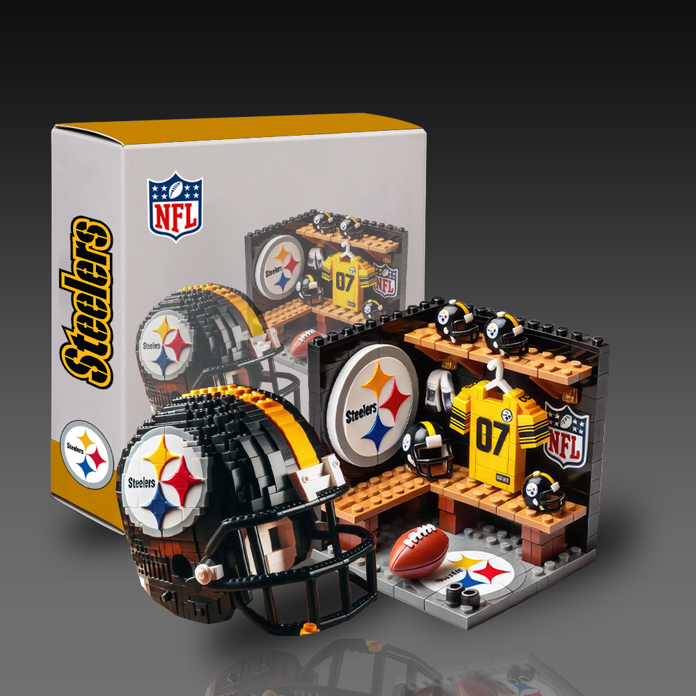 NFL Team Changing Room & Helmets Building Block Football Set DDT CTND